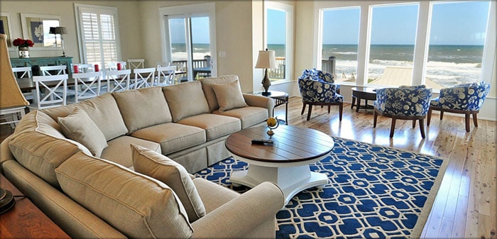 upholstered living room sectional